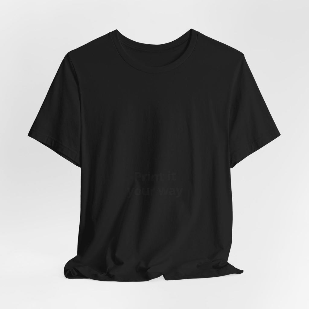 Custom White Tee - "Print It Your Way" Short Sleeve T-Shirt