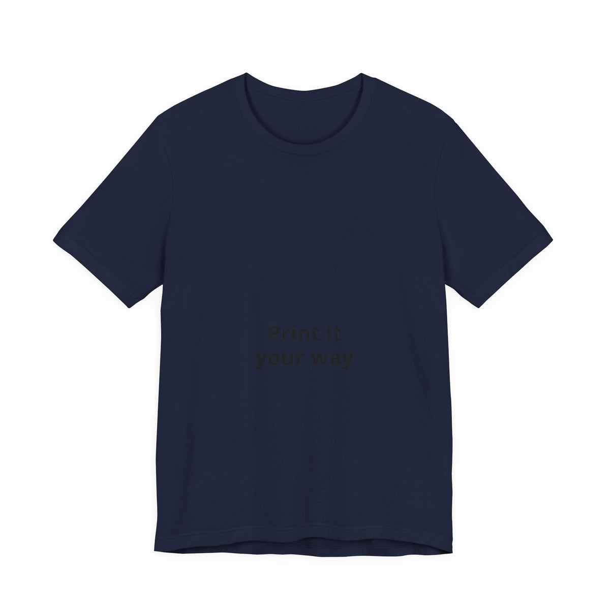 Custom White Tee - "Print It Your Way" Short Sleeve T-Shirt