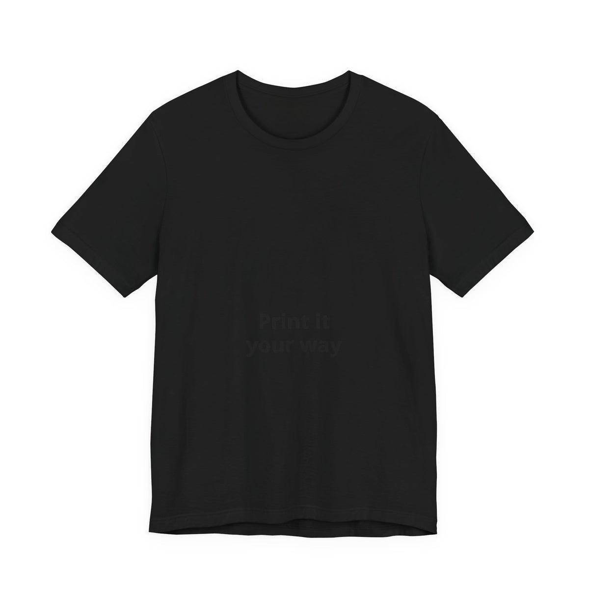 Custom White Tee - "Print It Your Way" Short Sleeve T-Shirt