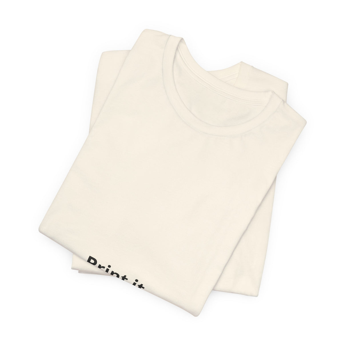 Custom White Tee - "Print It Your Way" Short Sleeve T-Shirt