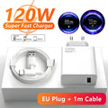 6A 120W EU Fast USB Wall Charger For Xiaomi 11 12 13 14 15 Ultra Redmi Note 11T 12 13 POCO F6 X5 Pro Type C Turbo Charging Cable
